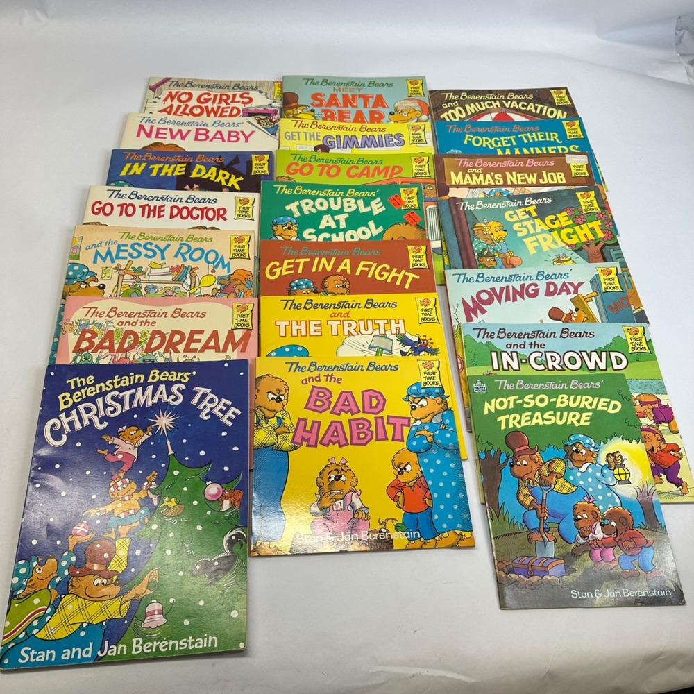 Berenstain Bears First Time Books Lot of 21 Vintage Paperback Childrens Stories